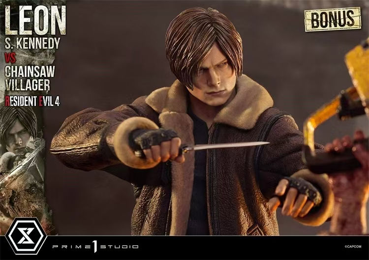 Thumbnail: Prime 1 Studio - Resident Evil 4 - 1/4 Leon vs Chainsaw Villager GK Resin Statue