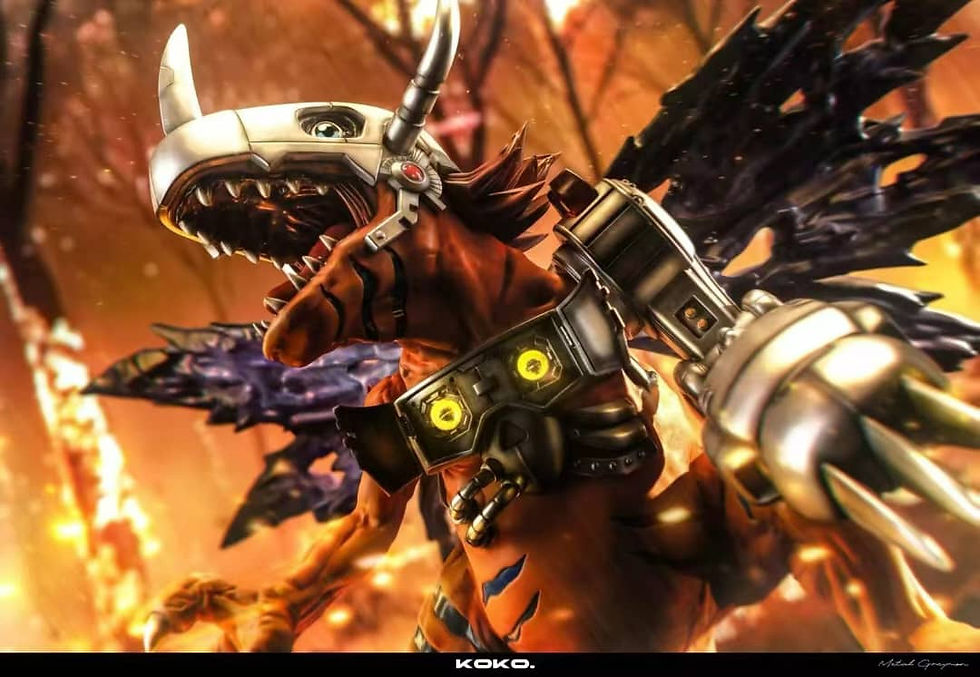 KOKO Studio - Digimon - Metal Greymon GK Resin Statues