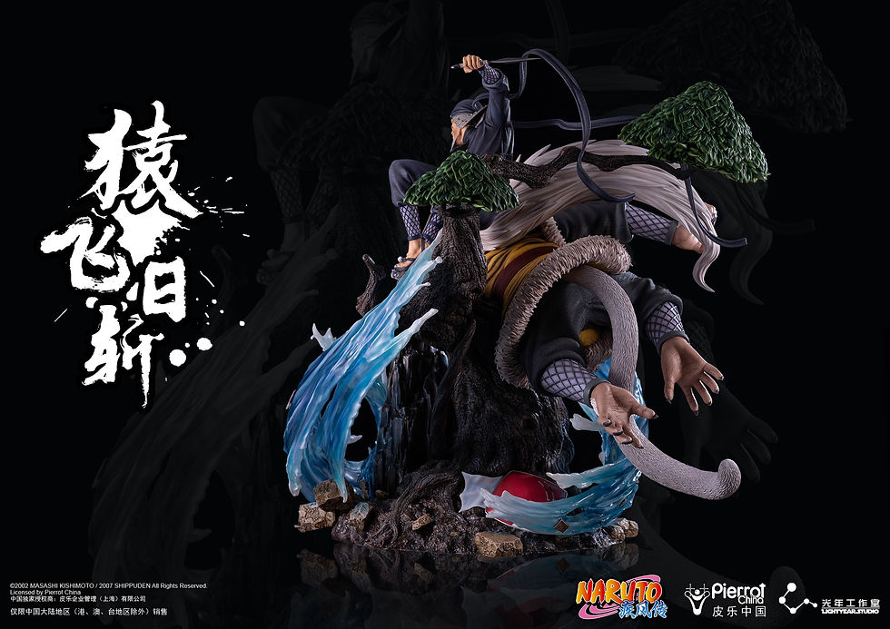 Thumbnail: Light Year Studio- Naruto Shippuden Licensed 1/4th Scale Hiruzen Sarutobi & Enma