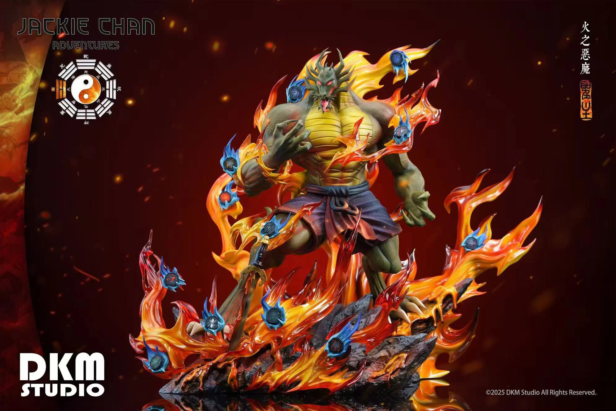 DKM Studio - Jackie Chan Adventures - Fire Demon Shendu GK Resin Statues