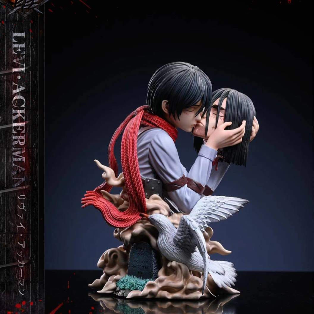 LC Studio - Attack on Titan The Kiss of Death (Mikasa Kiss Eren Yeager) Statue