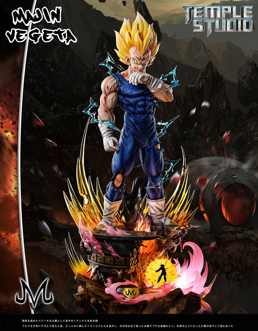 Thumbnail: Temple Studio - Dragon Ball 1/4th Scale Super Saiyan 2 Goku & Majin Vegeta