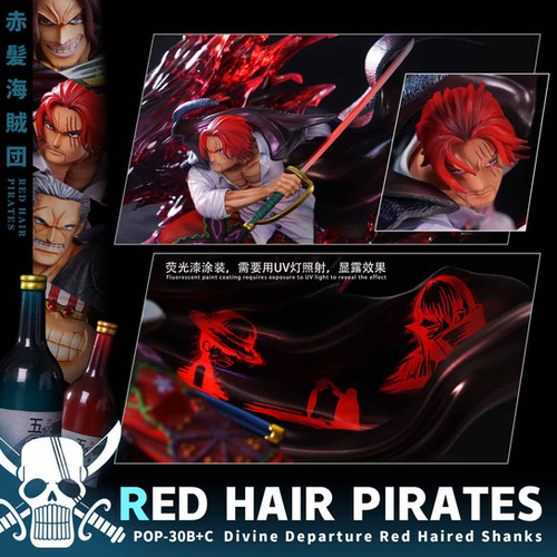 Divine Departure Shanks + Red Hair Pirates Members 3 man set GK