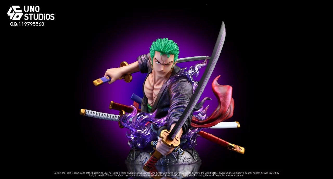 UNO Studio - One Piece - Roronoa Zoro GK Resin Statue