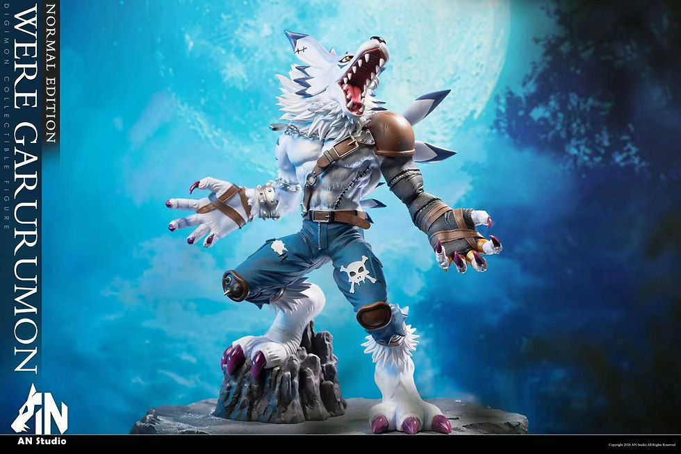 AN Studio - Digimon - WereGarurumon Resin Statue