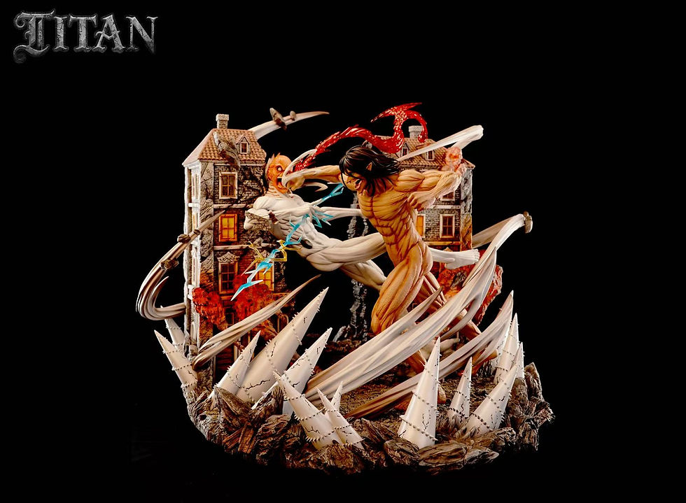 Titan Studio - Attack On Titan - Attack Titan vs. War Hammer Titan GK Resin