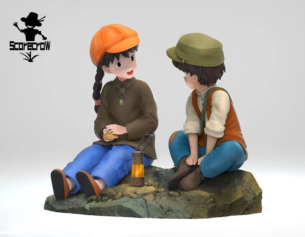 Scarecrow Studio - Castle in the sky - Sheeta and Pazu GK Resin Statue