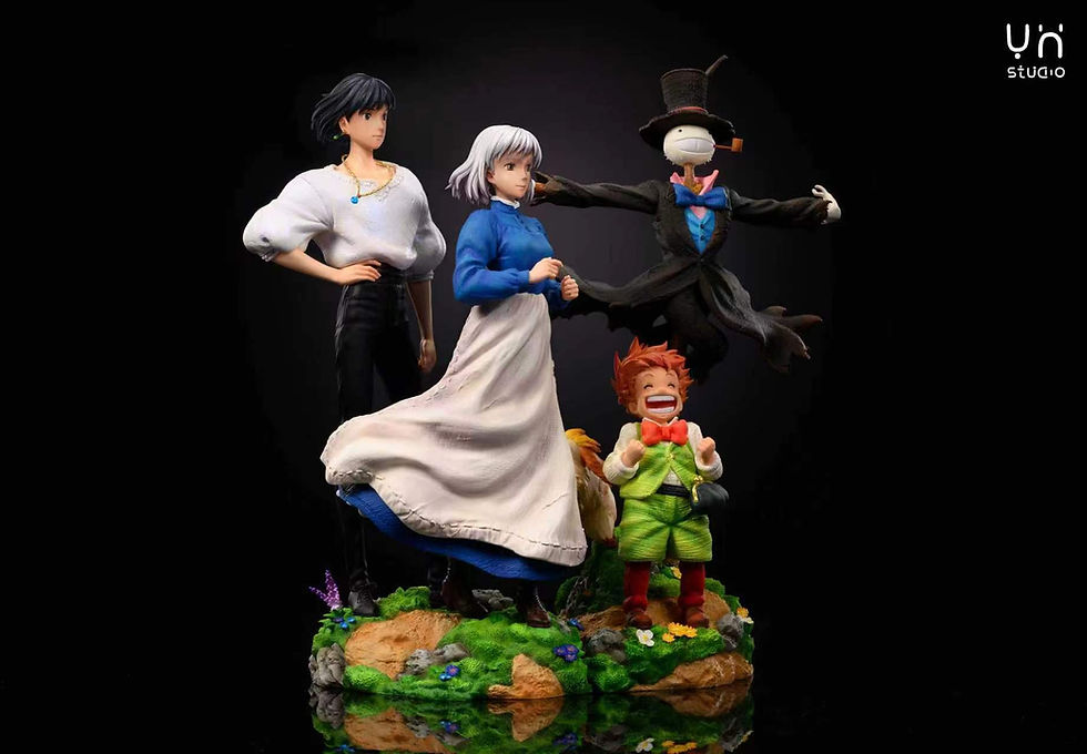 YH Studio - Howl's Moving Castle 5 Piece Set GK Resin Statues