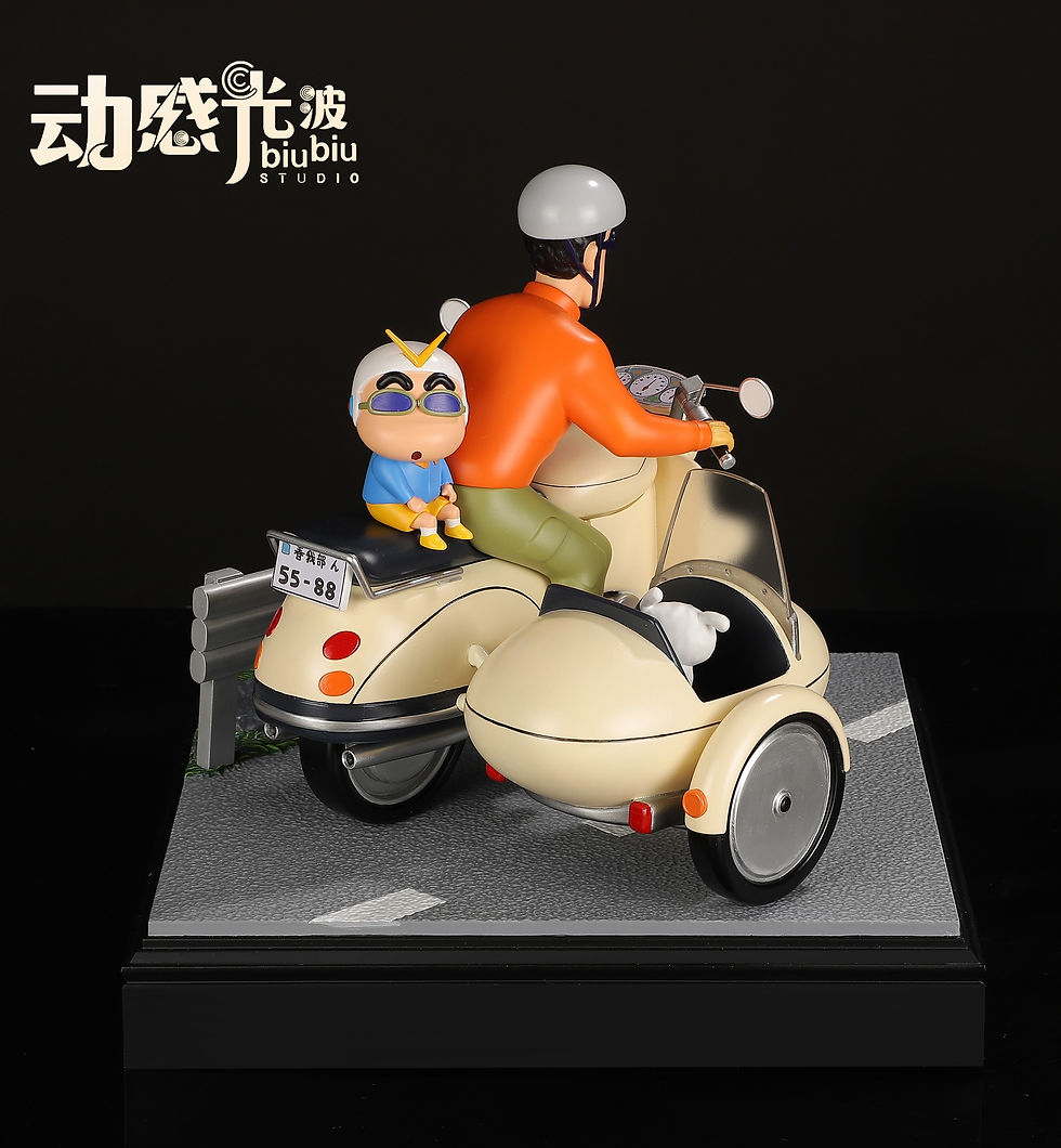 Biu Biu Studio - Crayon Shin Chan Hiroshi Nohara & Shin Chan Resin Statue