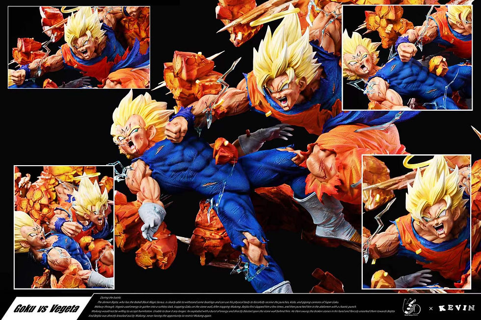 Grand Design Studio - Dragon Ball - Goku vs Vegeta GK Resin Statues