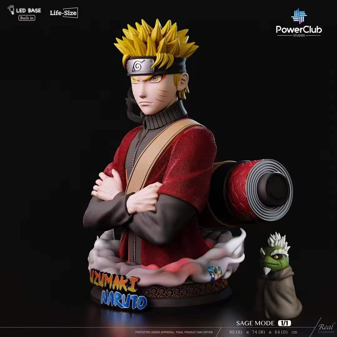 Power Club Studios X RCS - Naruto Sage Mode 1/1 Bust GK Resin Statues