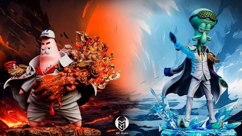 GM Studio - Patrick cos Akainu & Squidward cos Kuzan GK Resin