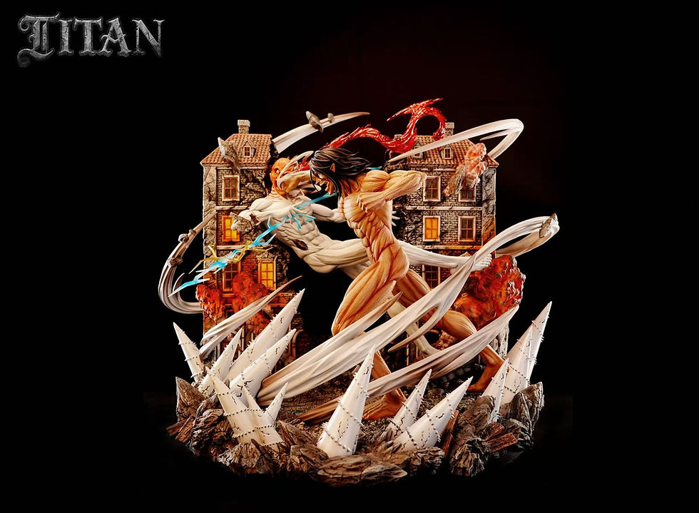 Titan Studio - Attack On Titan - Attack Titan vs. War Hammer Titan GK Resin