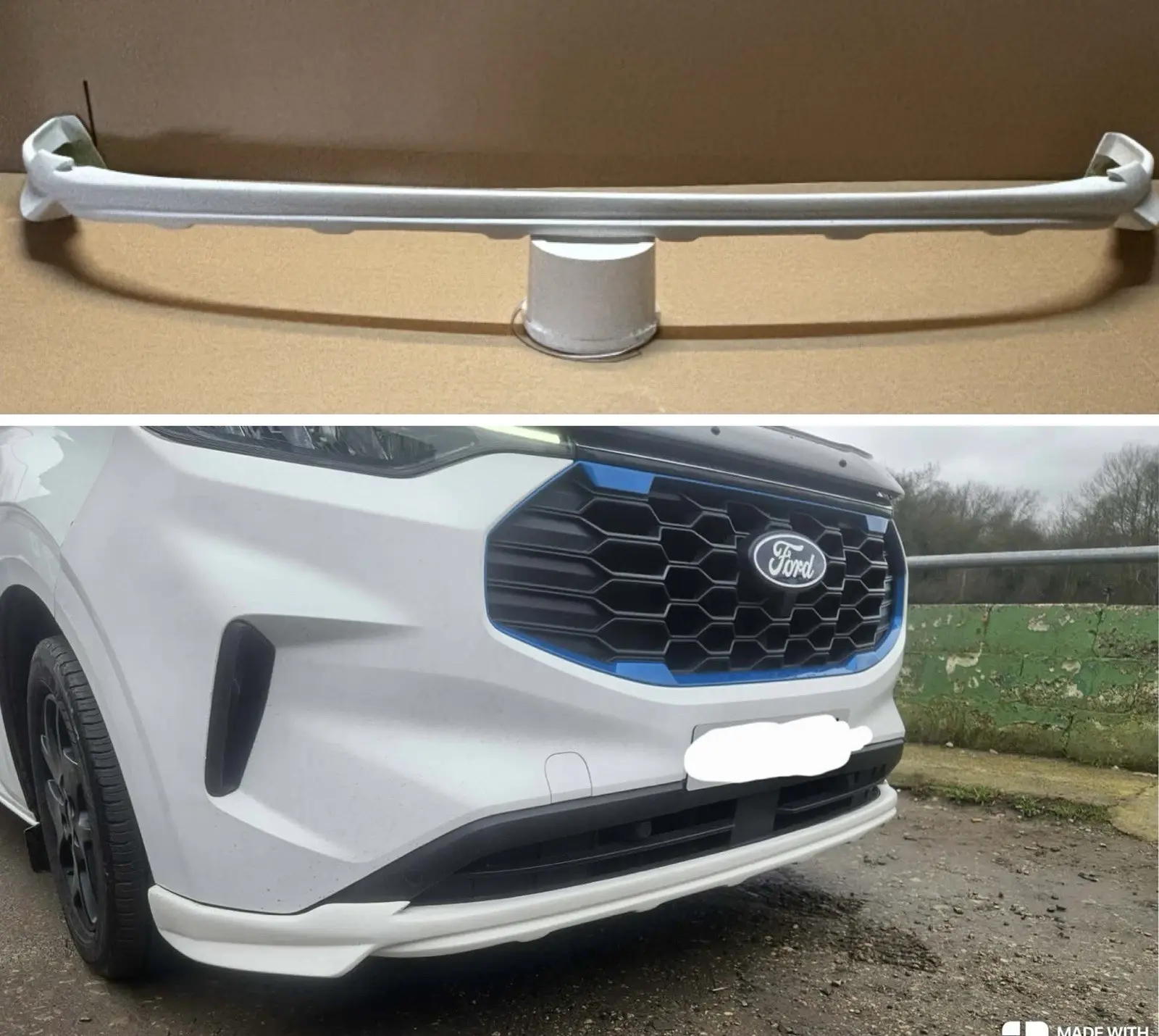Ford transit custom 2024+ V1 Front Splitter