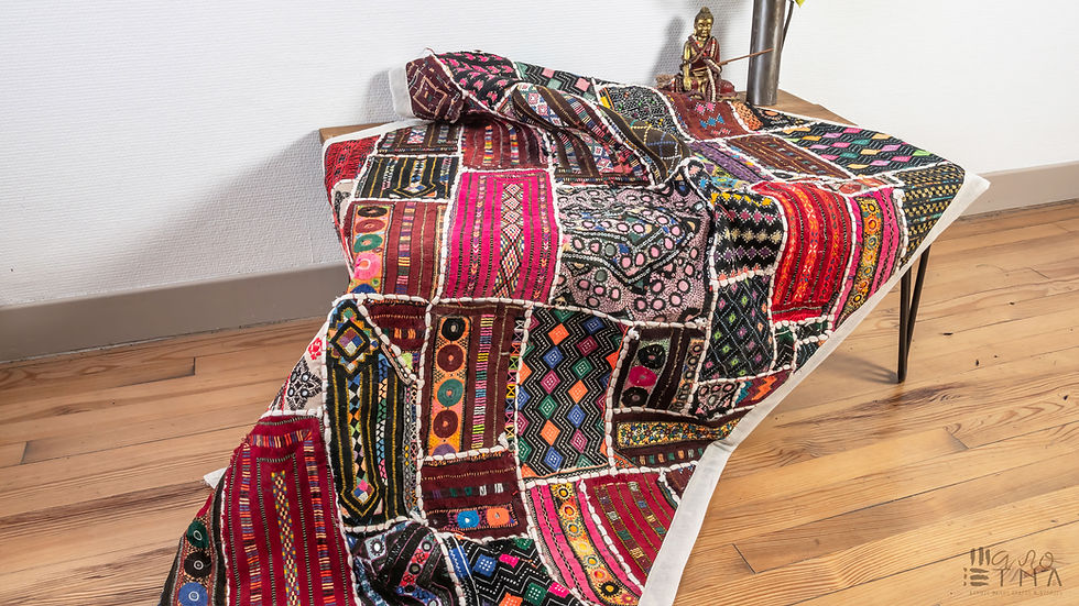 Thumbnail: Antique Thar Desert Gypsies' Tapestry