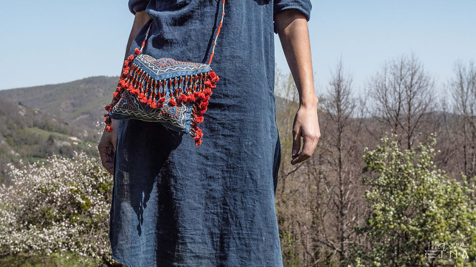 Miniature : Sac de soie Rabari