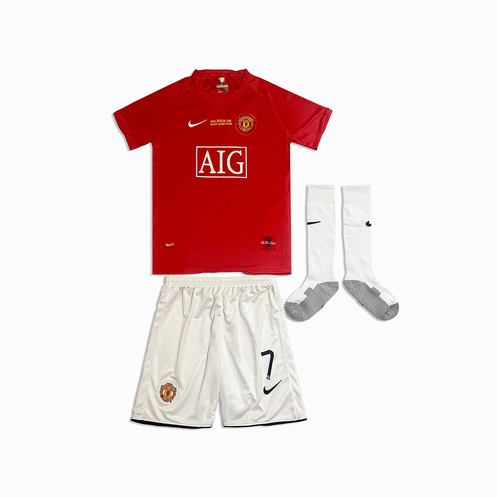 Junior Man United 2008 UCL Retro Kit