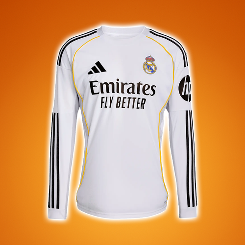 Real Madrid 2025-26 Home L/S Jersey | Ultimate 8 UK