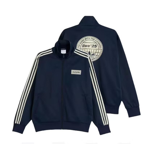 Oasis Tour Jacquard Track Jacket - Navy | Ultimate 8 UK
