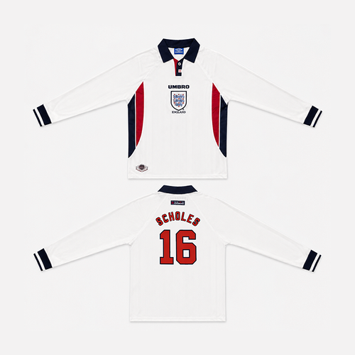 希少　イングランド代表 97/98ホーム ユニフォーム #8 UMBRO England 1998 Home L/S Jersey | Ultimate 8 UK
