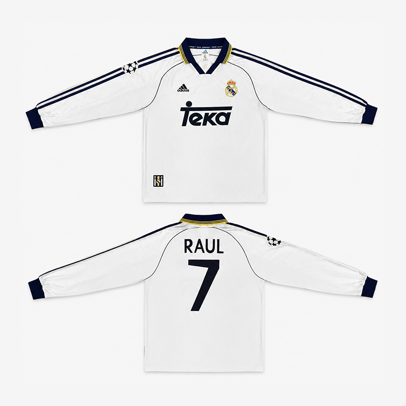 Real Madrid 1998-00 Home L/S Jersey