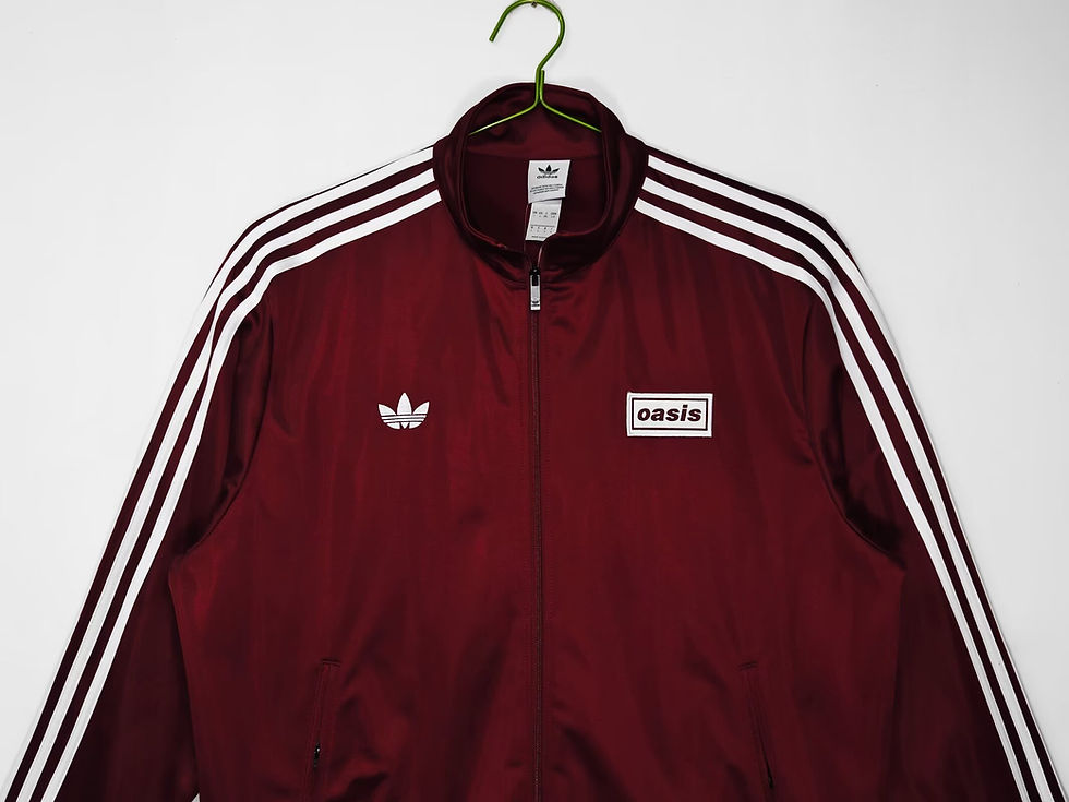 Thumbnail: Oasis Tour Jacquard Track Jacket - Maroon
