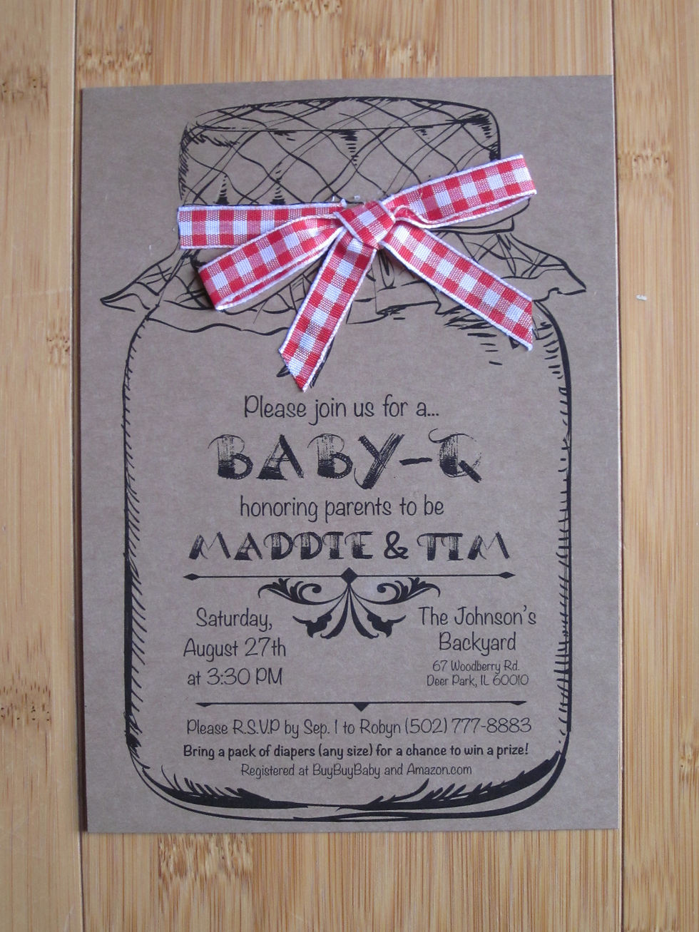 Baby BBQ Invite