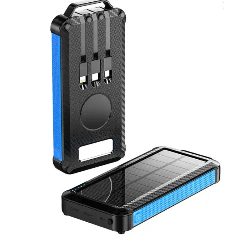 Ip65 Waterproof Portable Wireless Solar Power Bank Panel Charger Solar Powerbank