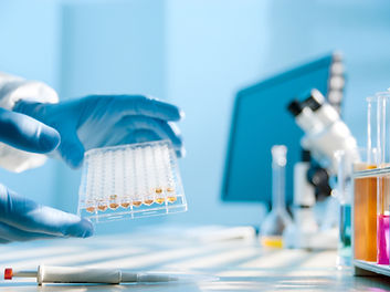 Lab Testing Equipment Tubes and Microscope