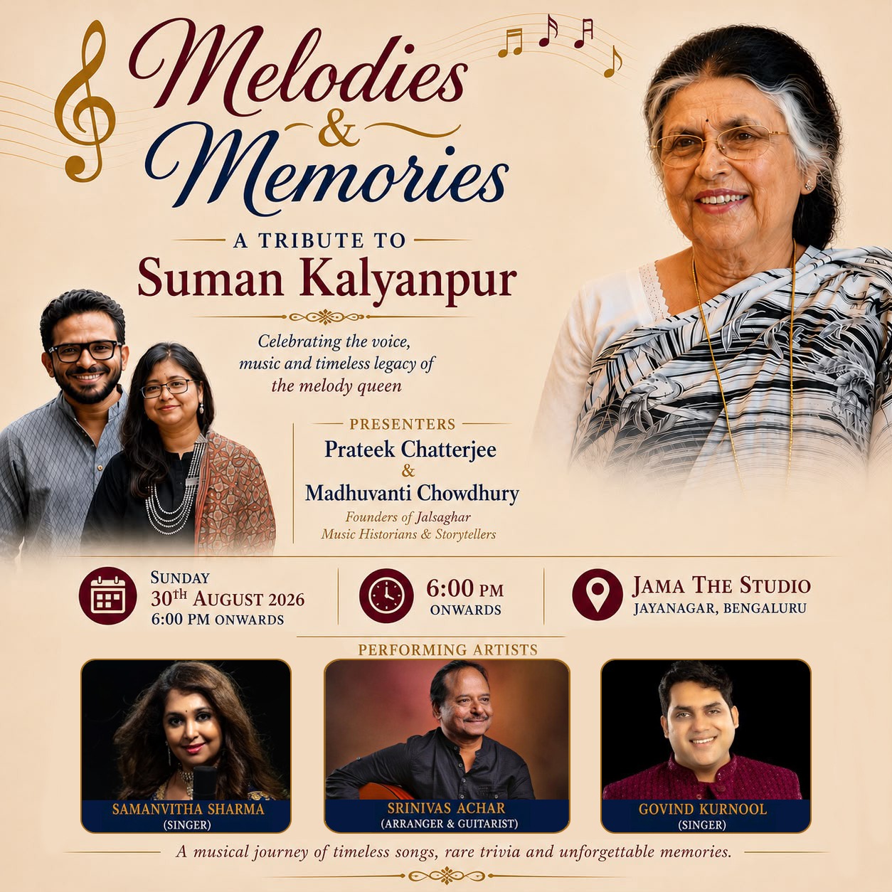 Suman Kalyanpur Tribute- Melodies and Memories