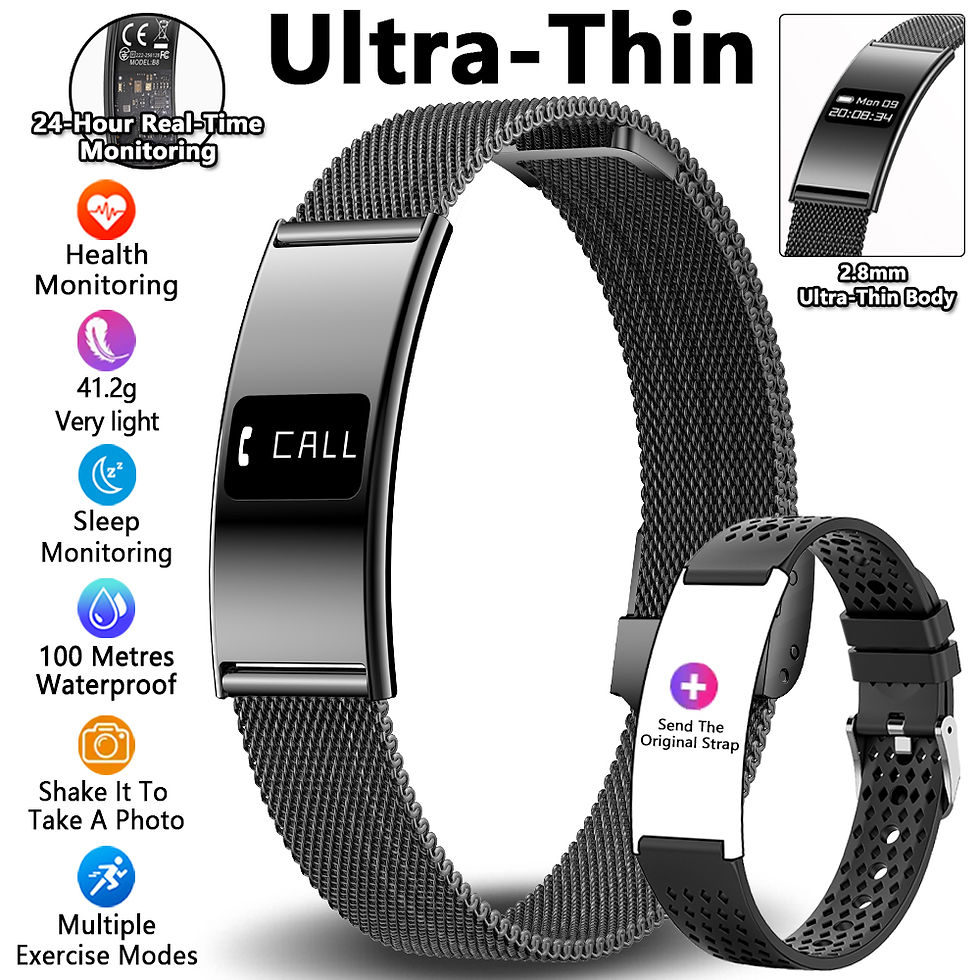 Thumbnail: Men Women Smart Bracelet Heart Rate Sleep Monitor Health Smart Band Waterproof S