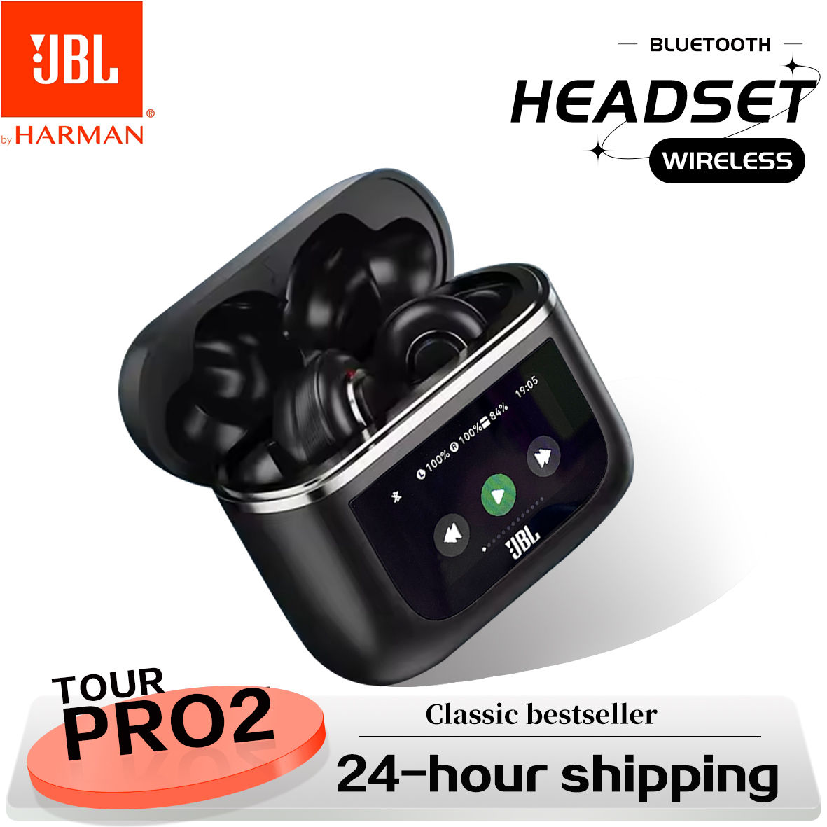 Original JBL Tour PRO 2 True Wireless Bluetooth Earphones Stereo Earbuds sports