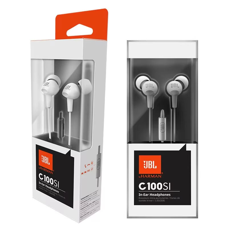 Thumbnail: Original JBL C100Si Deep Bass Music Sports Headset Running Earphone Hands-free C