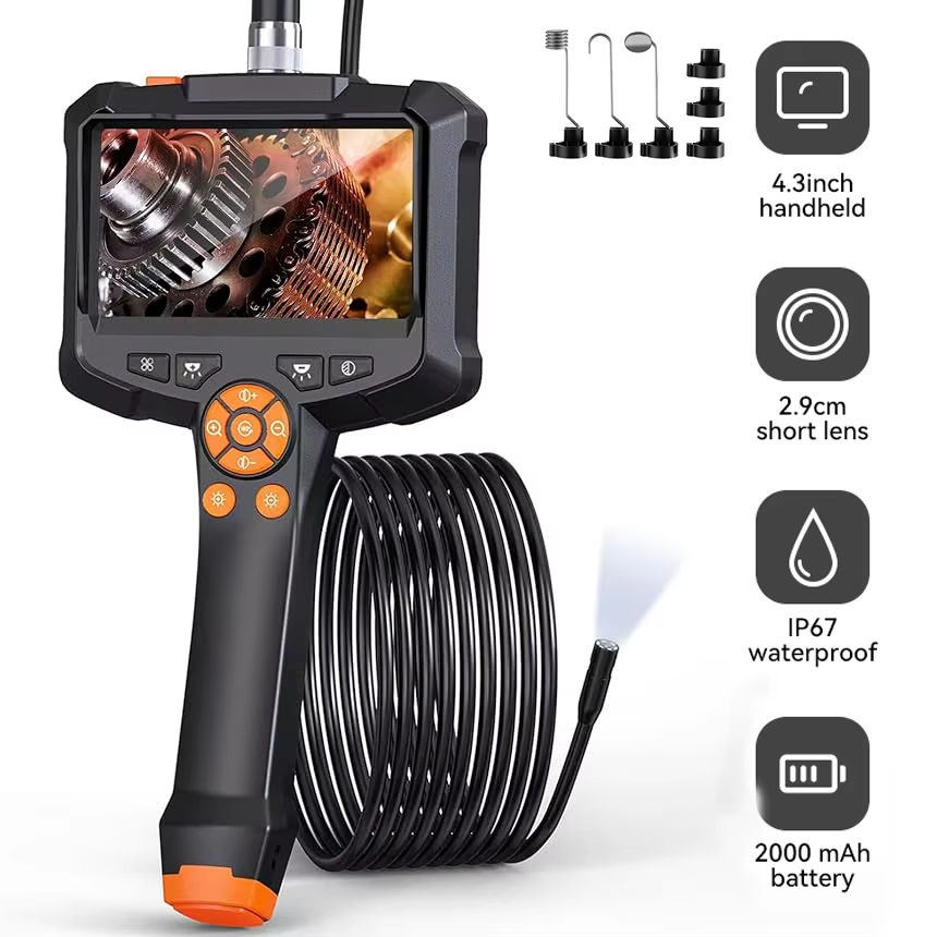 Thumbnail: Industrial Endoscope Camera 4.3 "Single Dual Lens HD 1080P Car Inspection Boresc