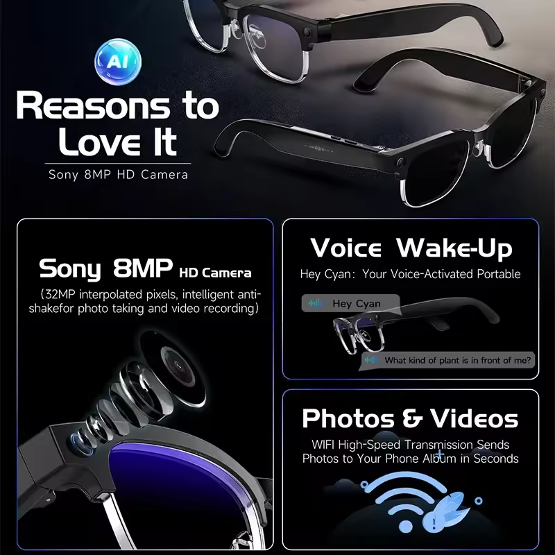 Thumbnail: 4K AI Smart Glasses W630 – Dual Camera, Real-Time Translation