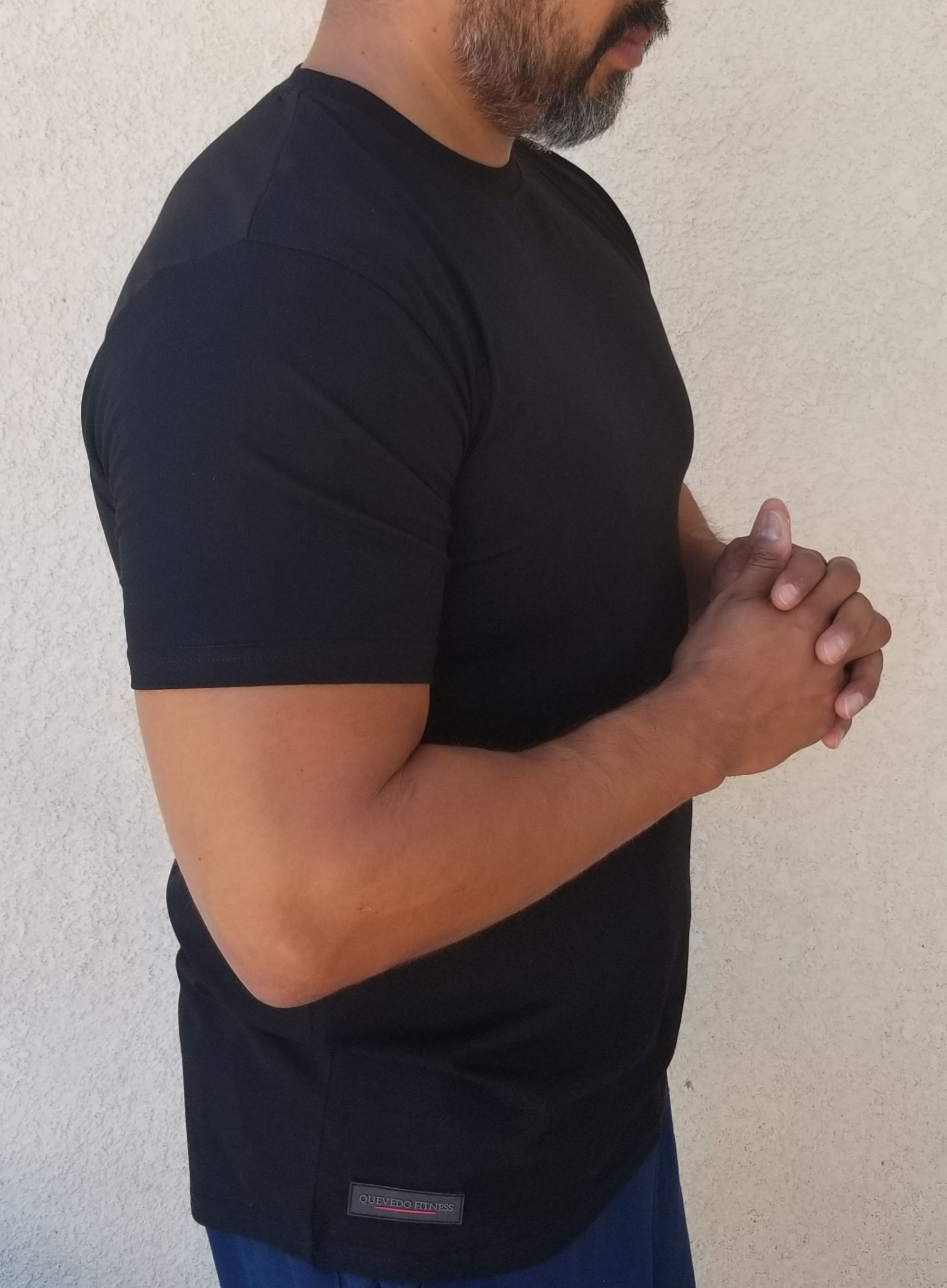 Men's Black Short Sleeve Casual T-Shirt