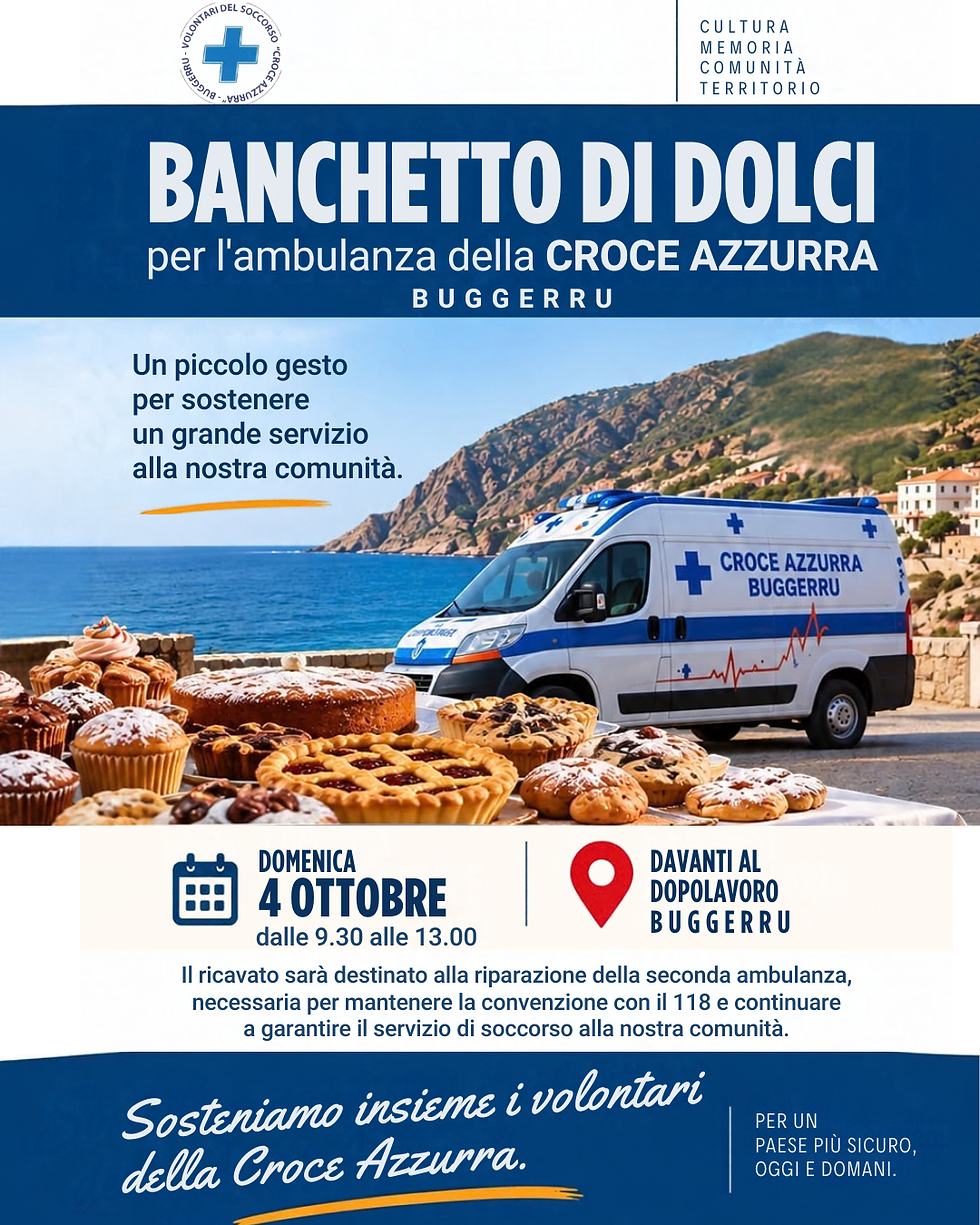 Bamchetto di dolci per l'ambulanza Croce Azzurra