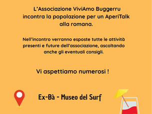 AperiTalk- L'Associazione incontra la comunità di Buggerru