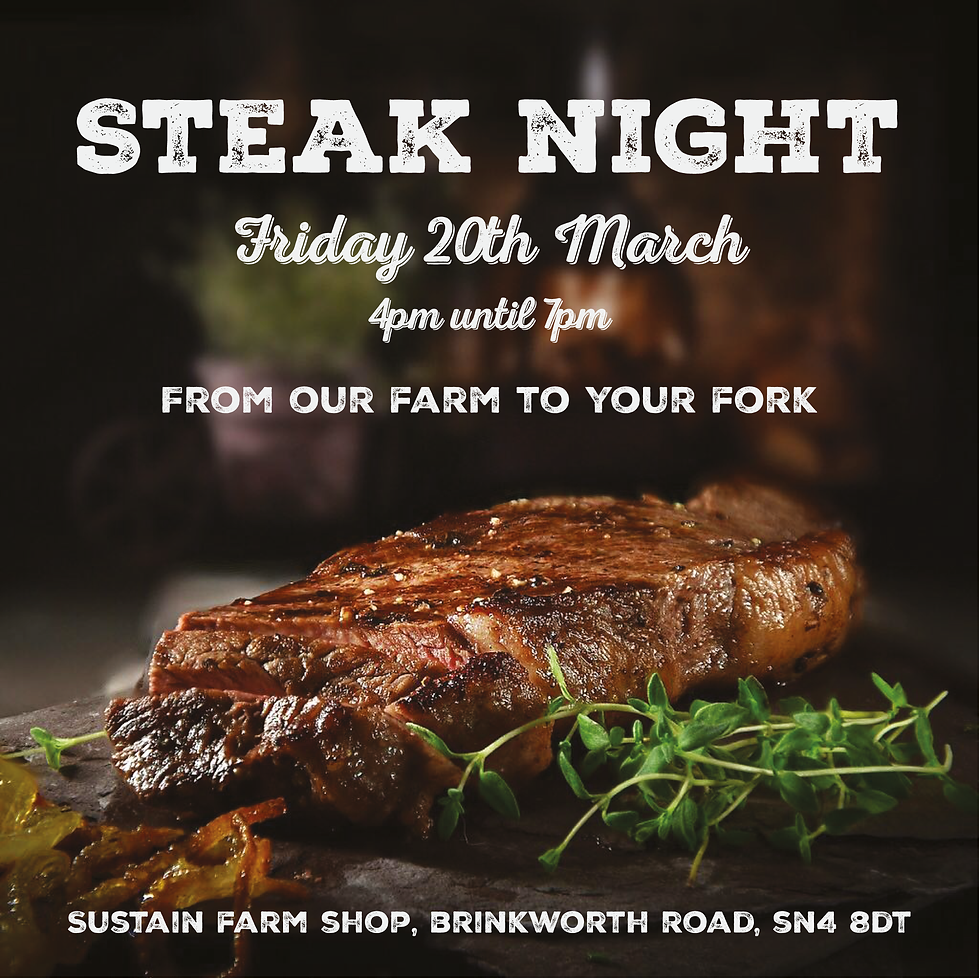 Steak Night at Sustain Farm Shop