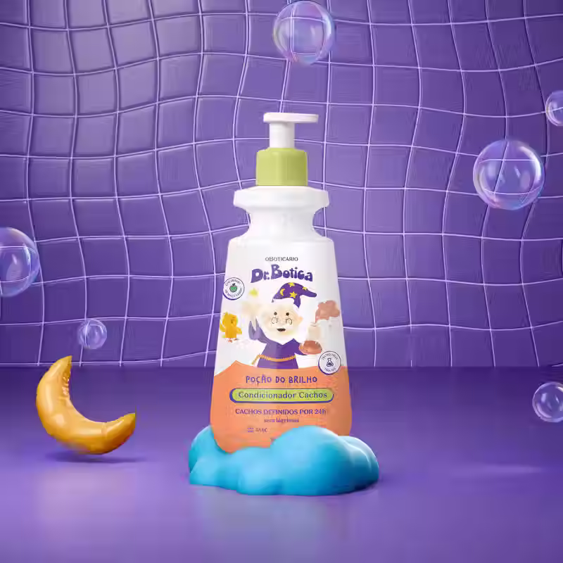 Miniatura: Dr. Botica Poção do Brilho - Condicionador Infantil Cacheados 3 ABC 400ml