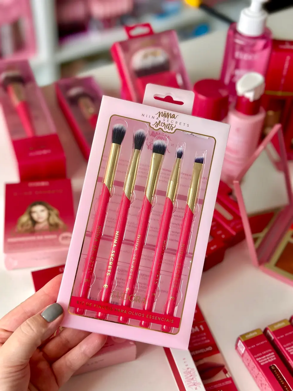 Miniatura: Niina Secrets - Kit Pincéis Maquiagem 