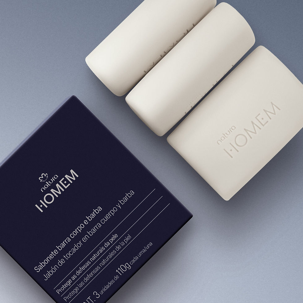 Miniatura: Natura Homem - Sabonetes em Barra 2 em 1 Corpo e Barba 3x 110gr
