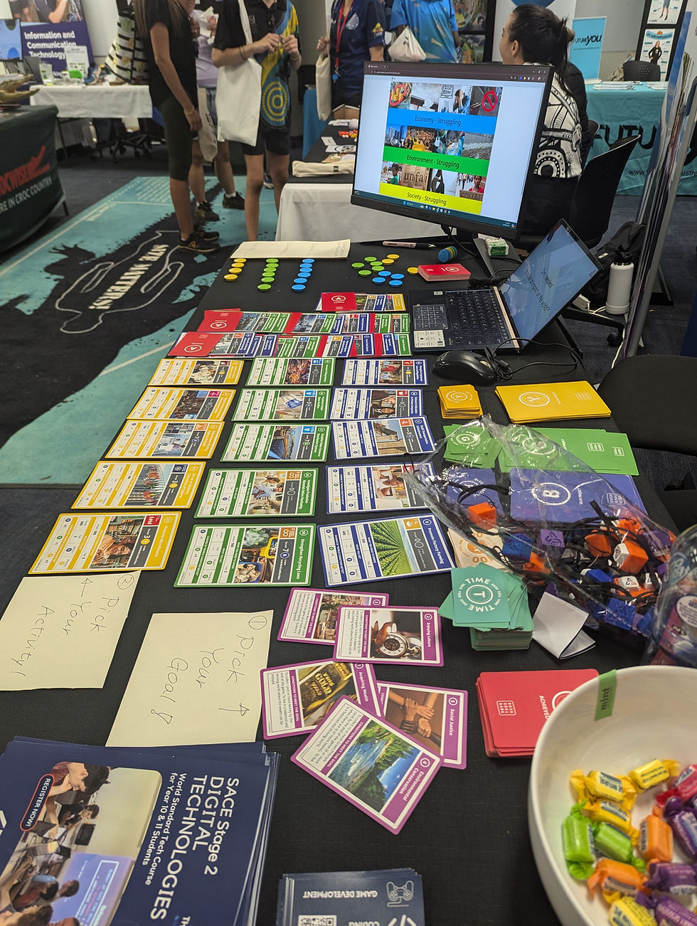 2030 SDGs Game Cards on the table
