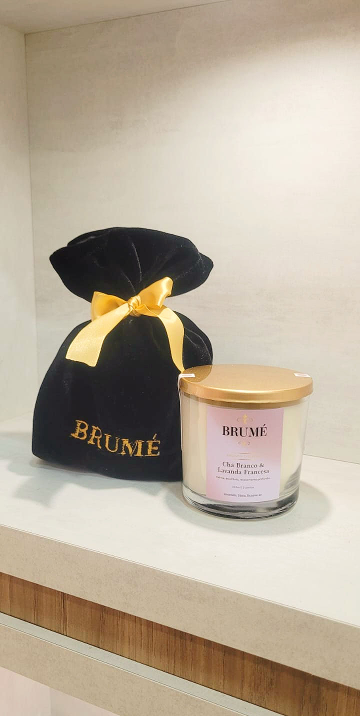Miniatura: Kit Brumé – Vela 265ml + Refil para Vela 265ml – Chá Branco & Lavanda Francesa