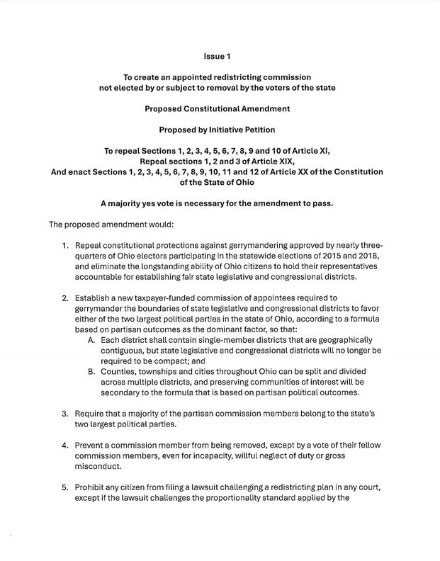 Vote No on Issue 1 this November!