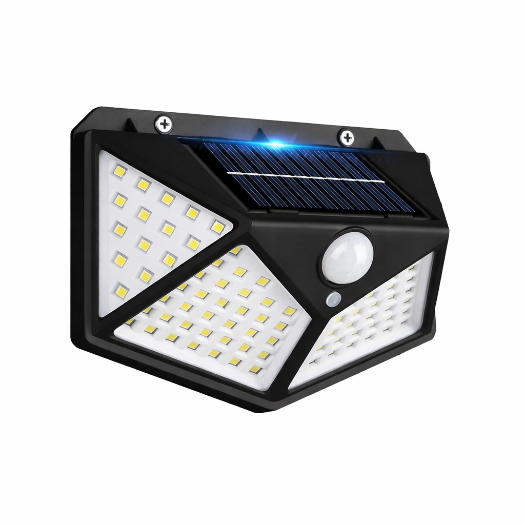 Solar Motion Sensor Wall Light - 100 LED