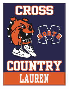 Yard Sign - personalized with athlete's name  