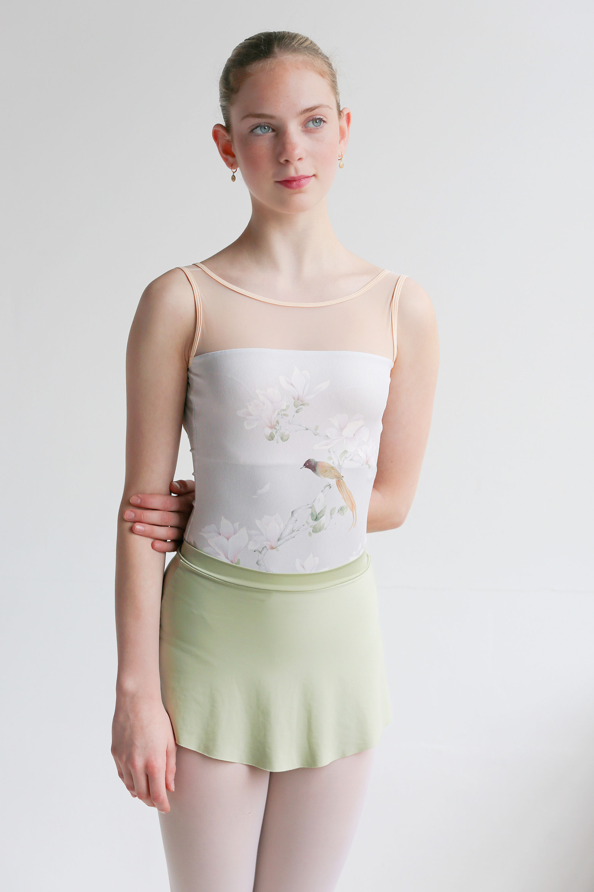 Pistachio Lycra Pull-on SAB Skirt