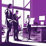 interior project managers, purple, black