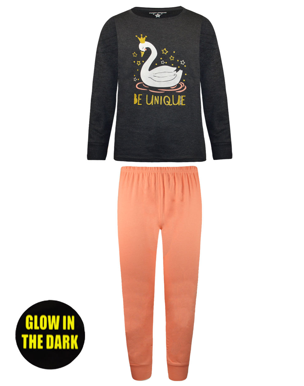 Πυζάμα με τύπωμα κύκνος